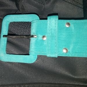 EUC Teal Belt 35 inches Modern Fun Party Accessory Spring Summer